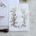 Foiling Invitation Card White Gate Fold Vellum Paper Cover Customized